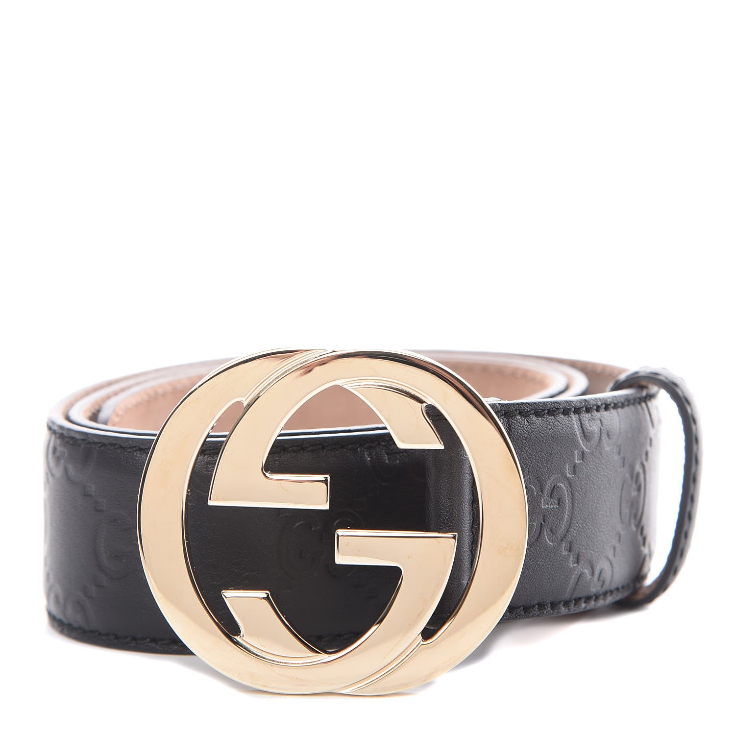 Gucci Guccissima Interlocking G 40mm Belt 80 32 Black 1 of 9