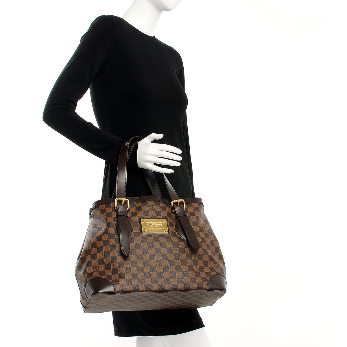 Louis Vuitton Damier Ebene Hampstead MM 2 of 9
