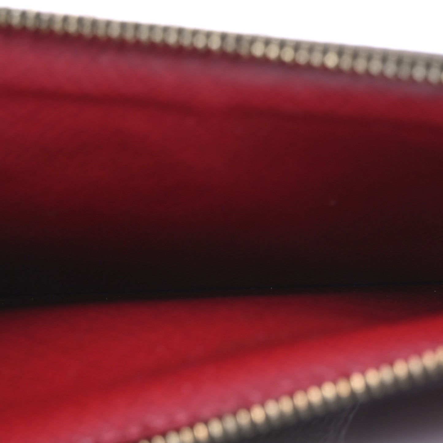 Damier Ebene Recto Verso Card Holder Red