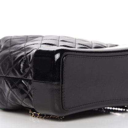 Chanel Aged Calfskin Quilted Gabrielle Backpack Black 6 of 10