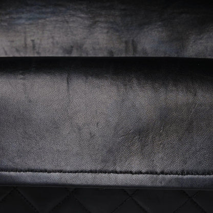 Chanel Lambskin Quilted Medium Double Flap Black 11 of 21