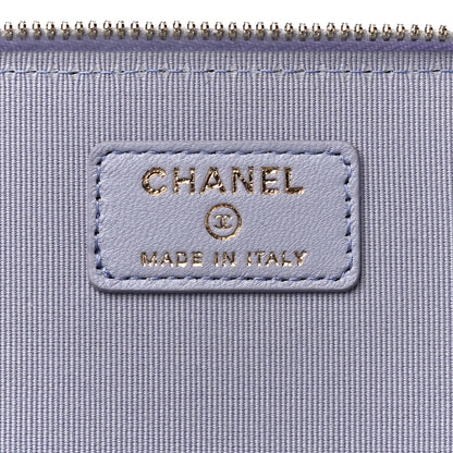 Chanel Lambskin Quilted Small Top Handle Vanity Case With Chain Light Purple 6 of 11