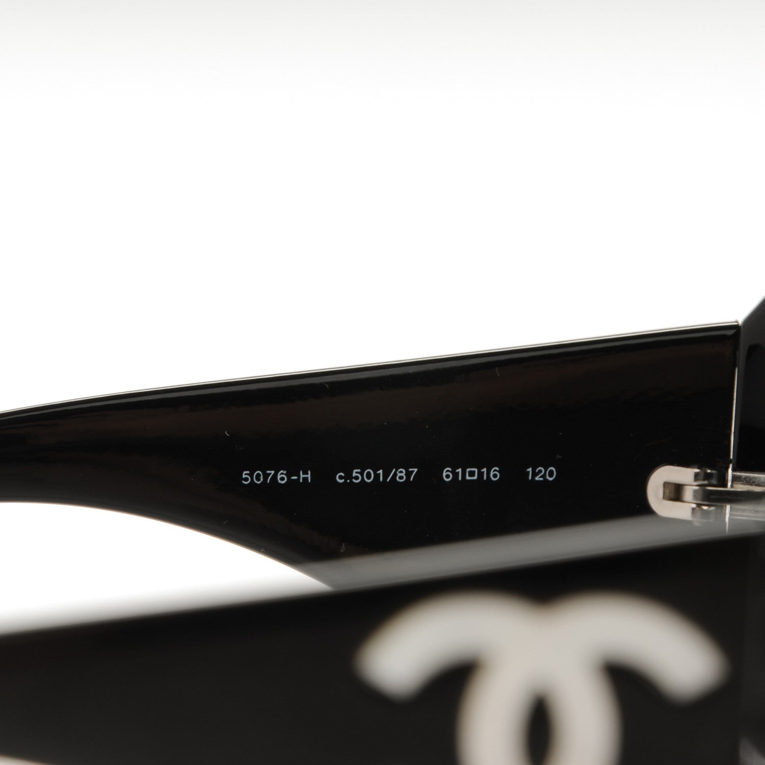 Chanel Mother of Pearl CC Sunglasses 5076-H Black 4 of 4