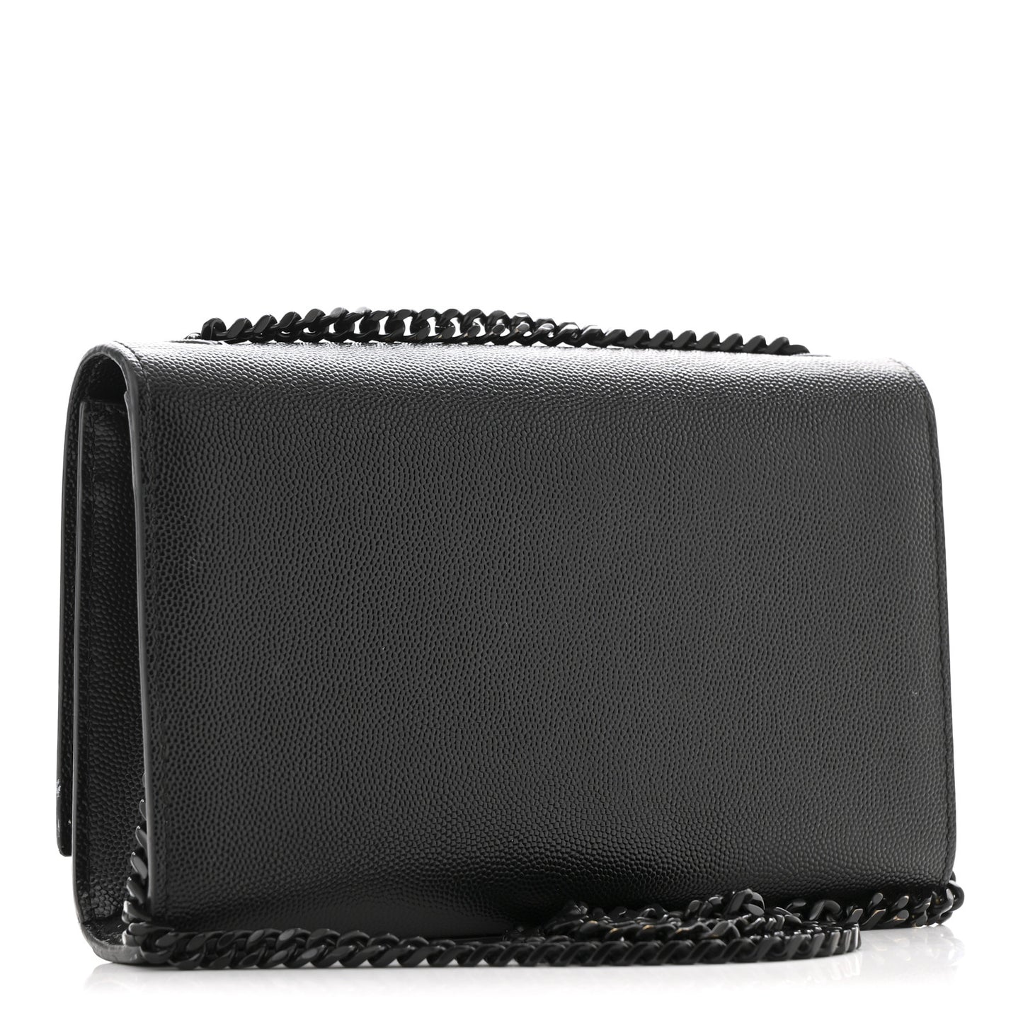 Grain De Poudre Medium Classic Monogram Monochrome Kate Satchel Black