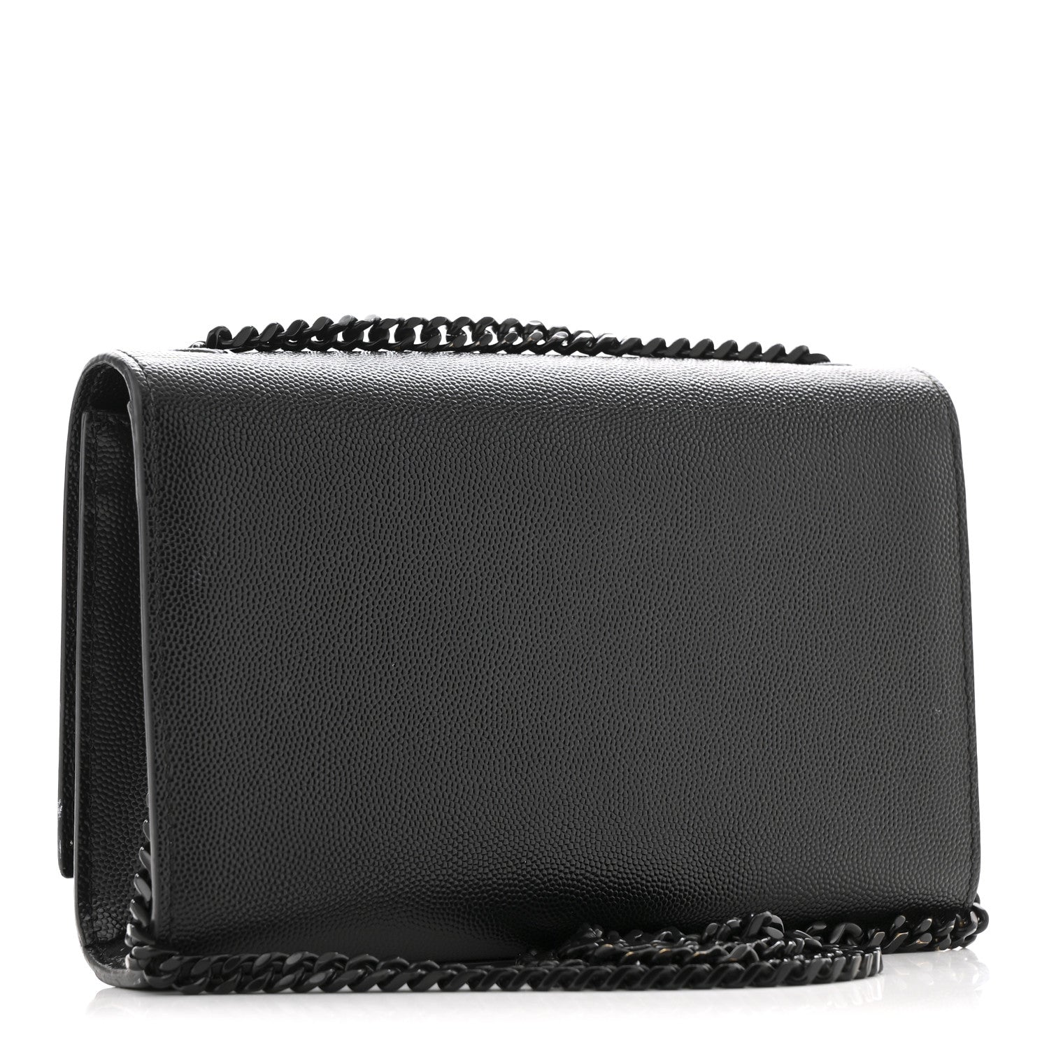 Saint Laurent Grain De Poudre Medium Classic Monogram Monochrome Kate Satchel Black 3 of 12