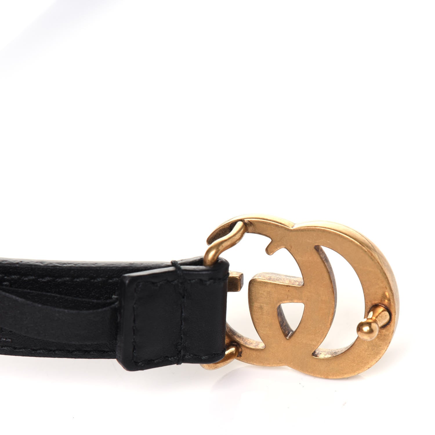 Gucci Calfskin Double G 20mm Belt 95 38 Black 4 of 7