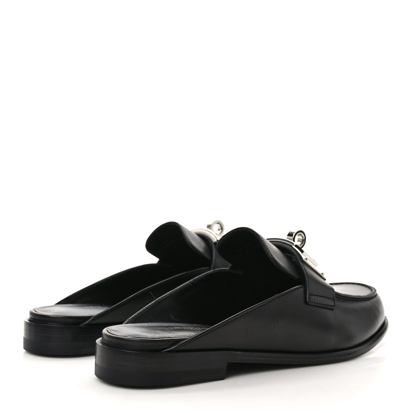 Calfskin Iota Mules 38.5 Black