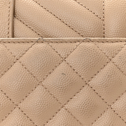 Saint Laurent Grain De Poudre Textured Mixed Matelasse Medium Triquilt Monogram Satchel Dark Beige 14 of 15