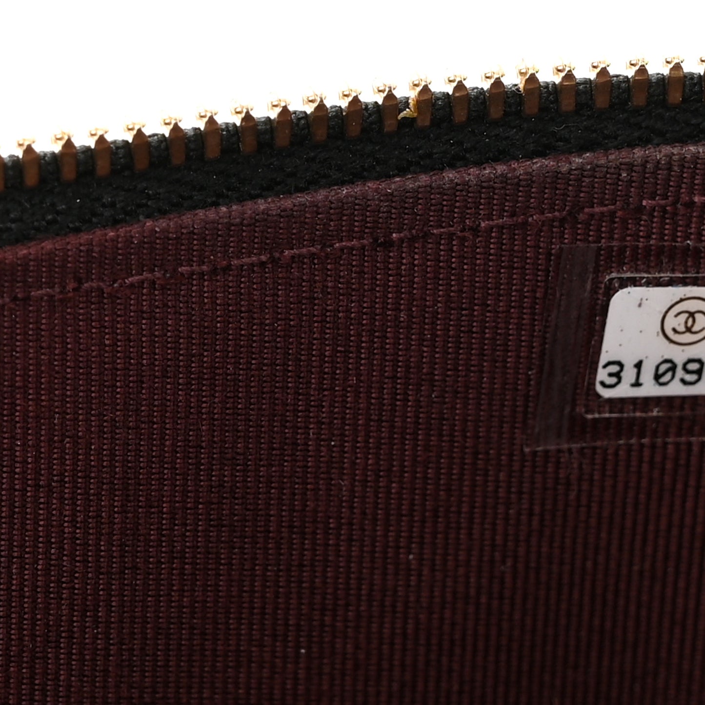 Caviar Quilted Mini Vanity Case With Chain Black