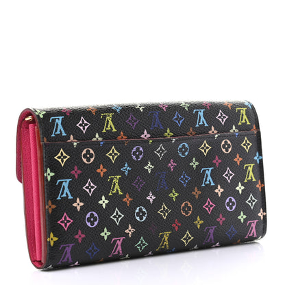 Louis Vuitton Monogram Multicolor Sarah Wallet NM Black Grenade 3 of 6