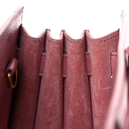 Saint Laurent Calfskin Small Sac De Jour Dark Rose 13 of 19