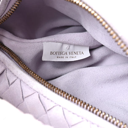 Bottega Veneta Suede Calfskin Intrecciato Teen Jodie Hobo Mirth Washed 7 of 11