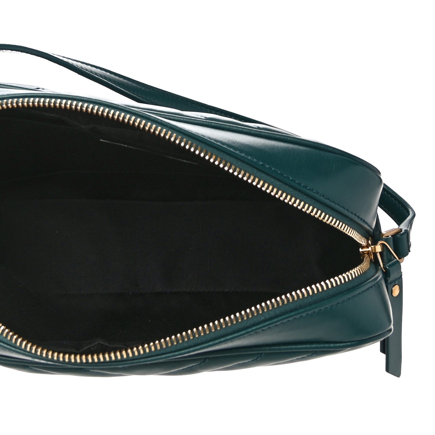 Saint Laurent Calfskin Matelasse Monogram Lou Camera Bag Sea Turquoise 5 of 9