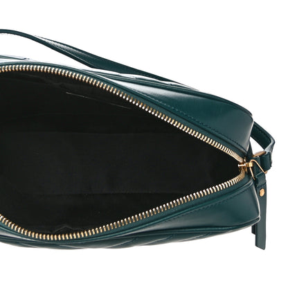 Saint Laurent Calfskin Matelasse Monogram Lou Camera Bag Sea Turquoise 5 of 9