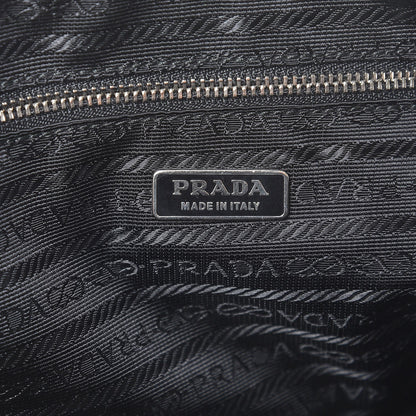Prada Tessuto Nylon Vitello Small Bowling Bag Black 6 of 20
