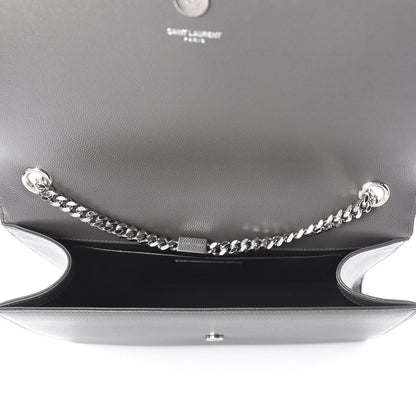 Saint Laurent Grain De Poudre Large Classic Monogram Kate Satchel Earth 4 of 8