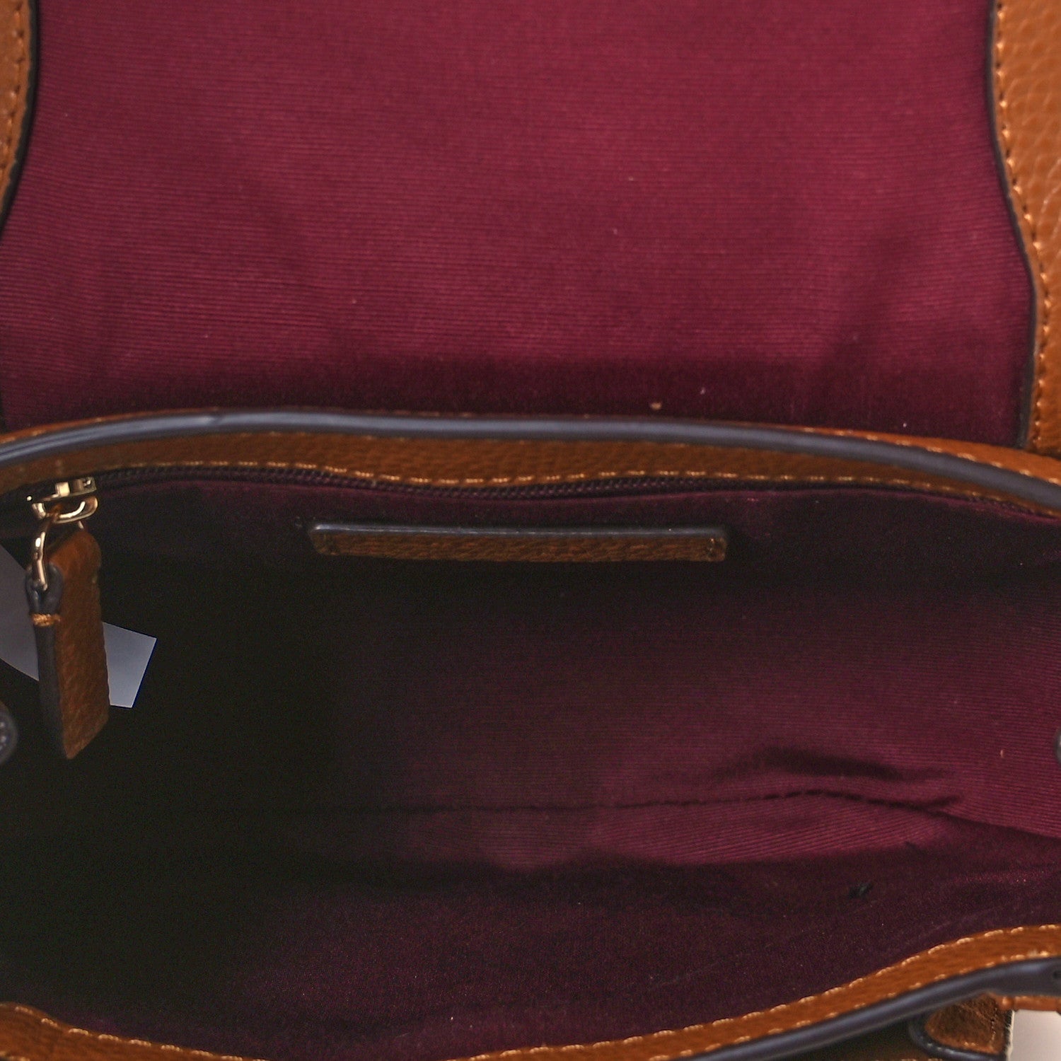 Marc Jacobs Calfskin Crocodile Embossed Maverick Saddle Bag Brandy 6 of 8