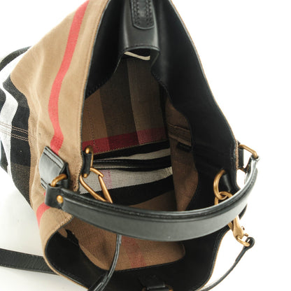 Burberry Canvas Mega Check Medium Ashby Black 5 of 7