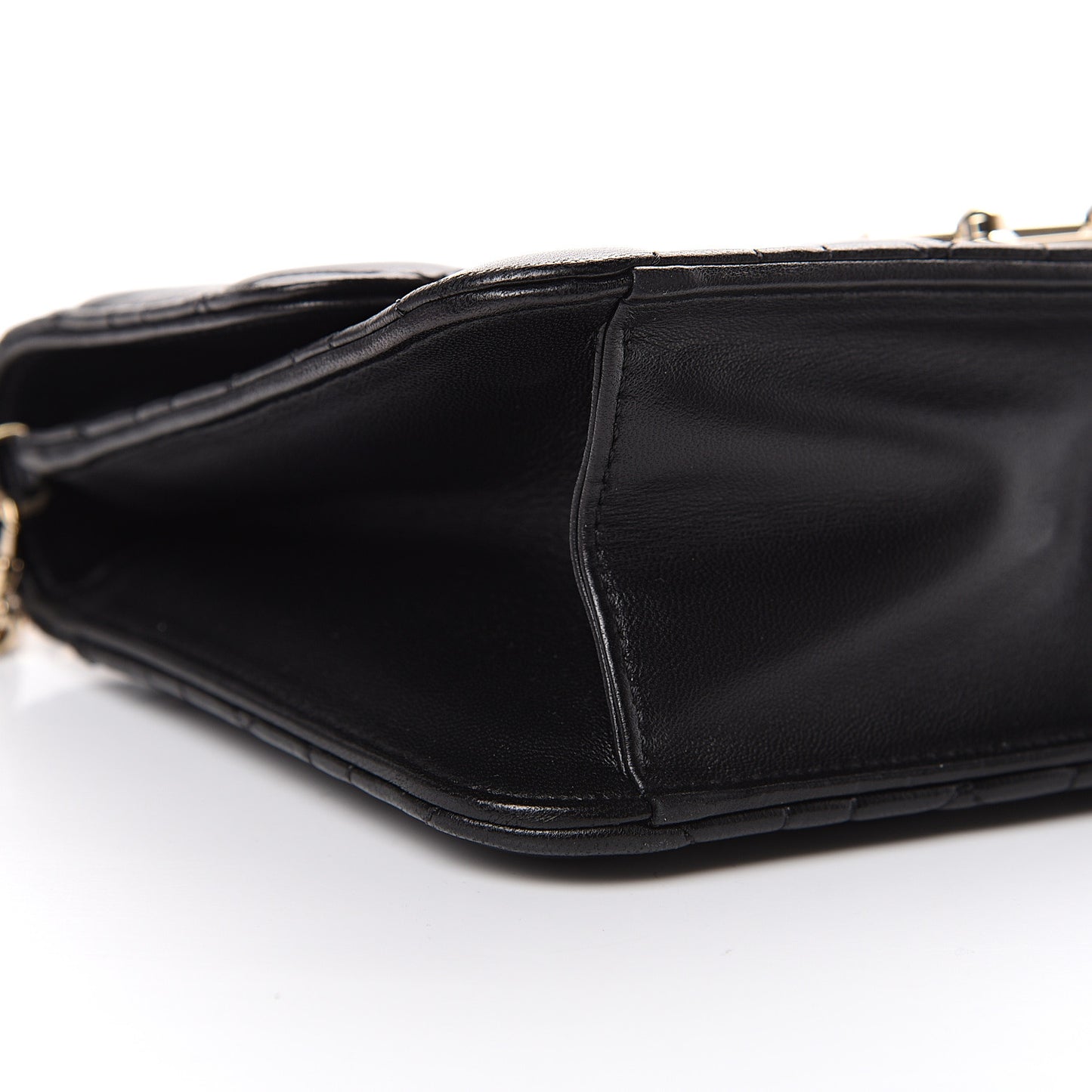 Lambskin Cannage Miss Dior Promenade Pouch Black