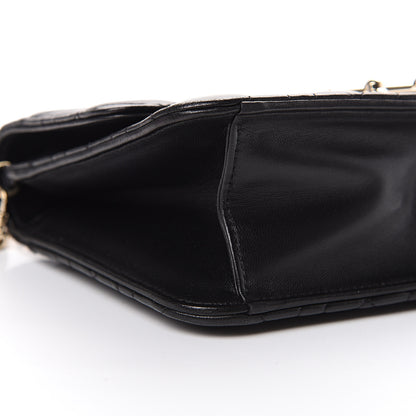 Christian Dior Lambskin Cannage Miss Dior Promenade Pouch Black 9 of 16