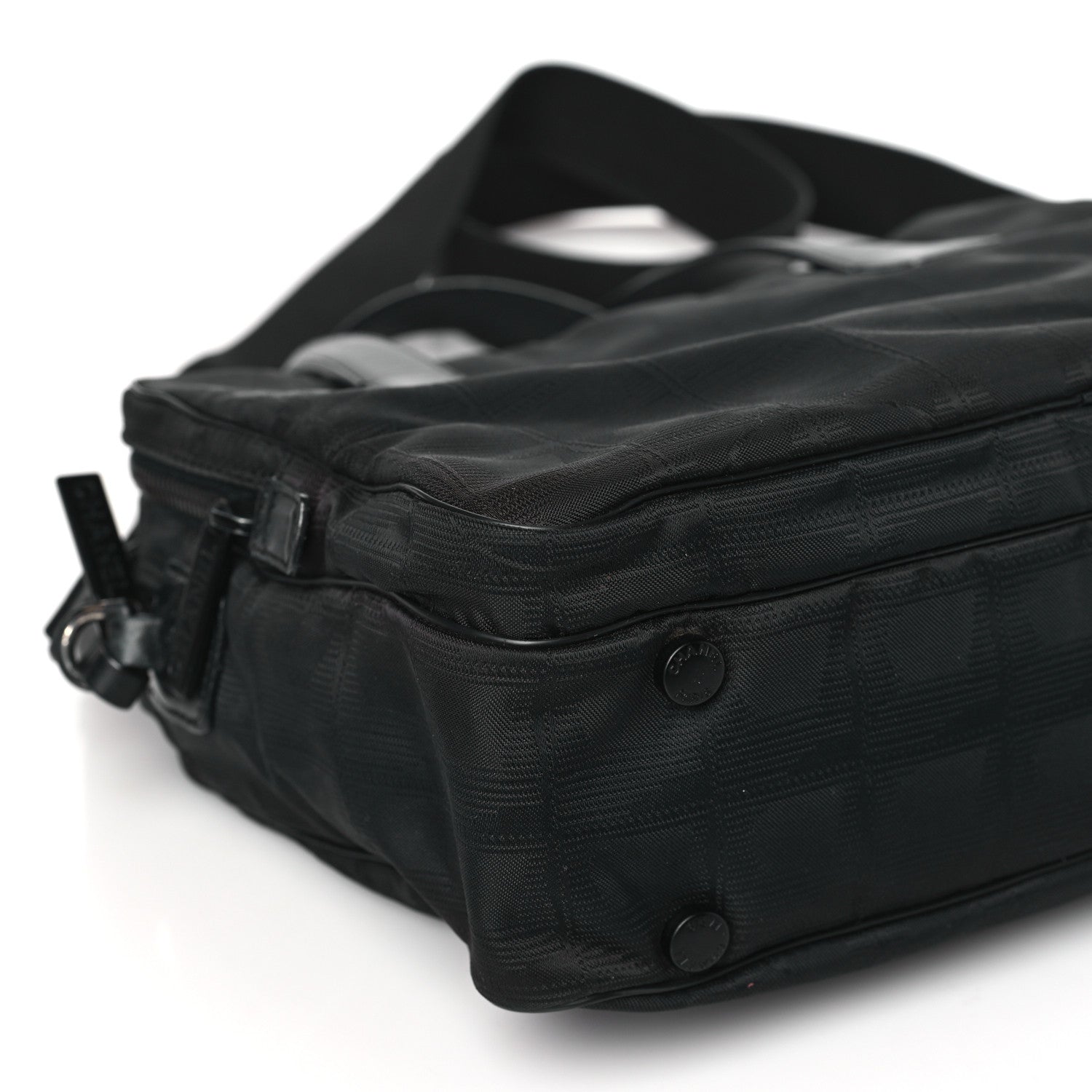 Chanel Nylon Travel Shoulder Bag Black 9 of 11