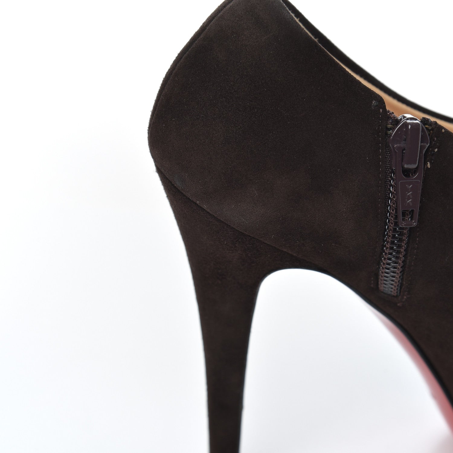 Christian Louboutin Suede Treopli 120 Booties 36 Moka 10 of 18
