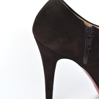 Christian Louboutin Suede Treopli 120 Booties 36 Moka 10 of 18