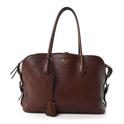Prada Buffalo Large Signet Tote Cocoa 1 of 9