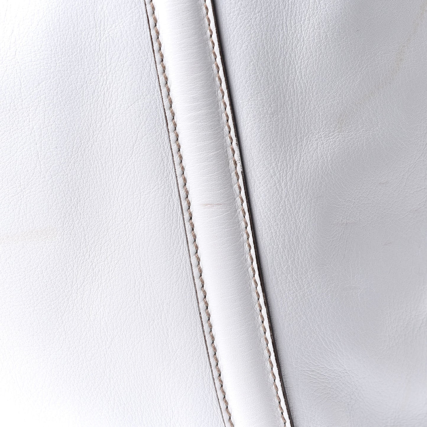 Calfskin Large Britt Shoulder Bag Off White