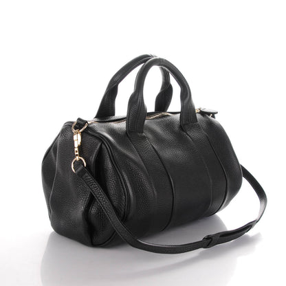 Alexander Wang Pebbled Lambskin Rocco Black Pale Gold Hardware 3 of 7