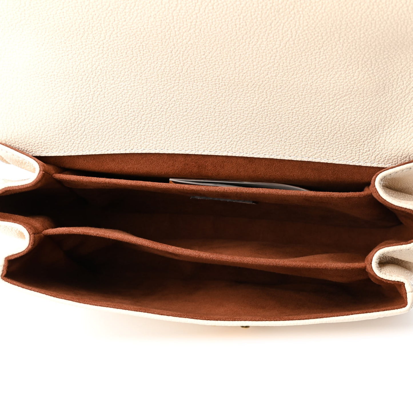 Empreinte Braided Pochette Metis Creme Beige Caramel