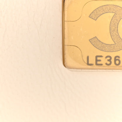 Chanel Caviar Quilted Jumbo Double Flap White 7 of 10