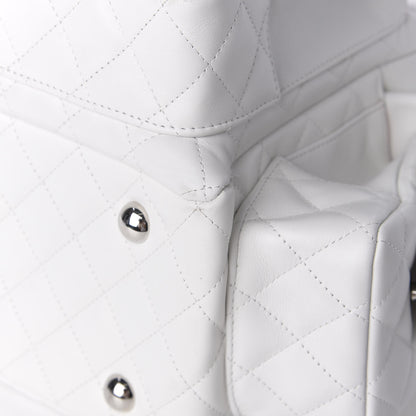 Chanel Calfskin Quilted Large Cambon Multipocket Reporter White 21 of 22