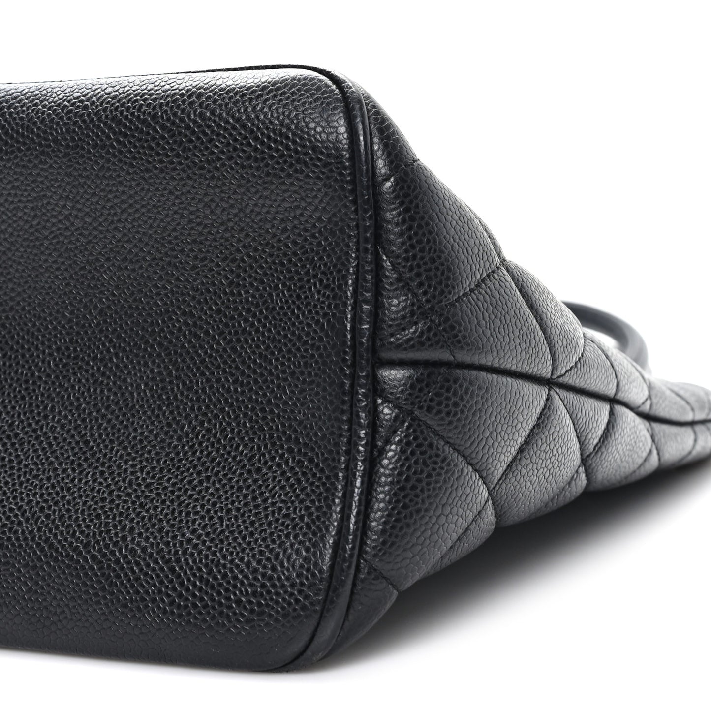 Caviar Quilted Medallion Tote Black