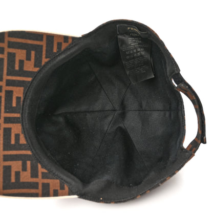 Fendi Canvas FF Reloaded Baseball Hat Tobacco White 7 of 12