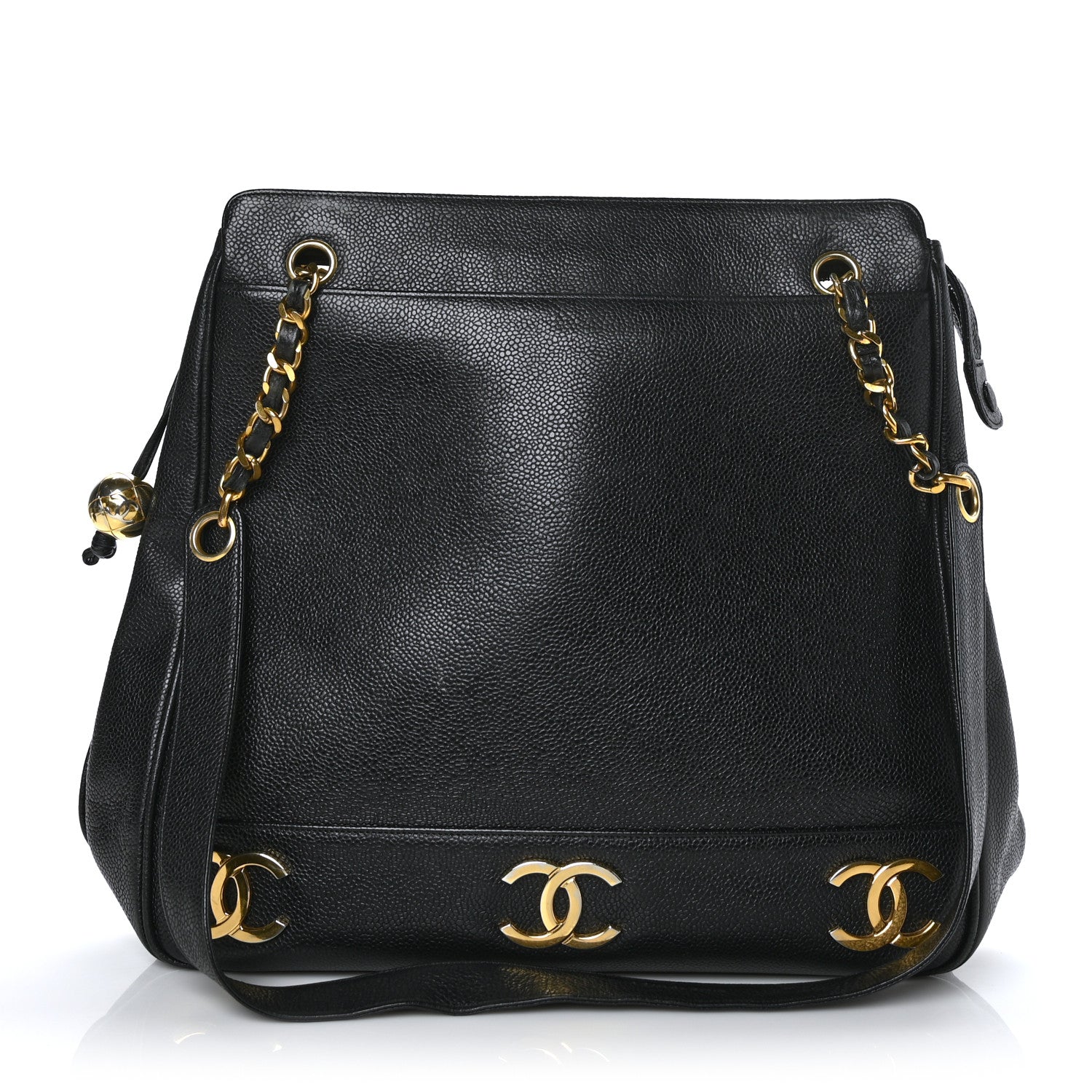 Chanel Caviar CC Shoulder Bag Black 1 of 9