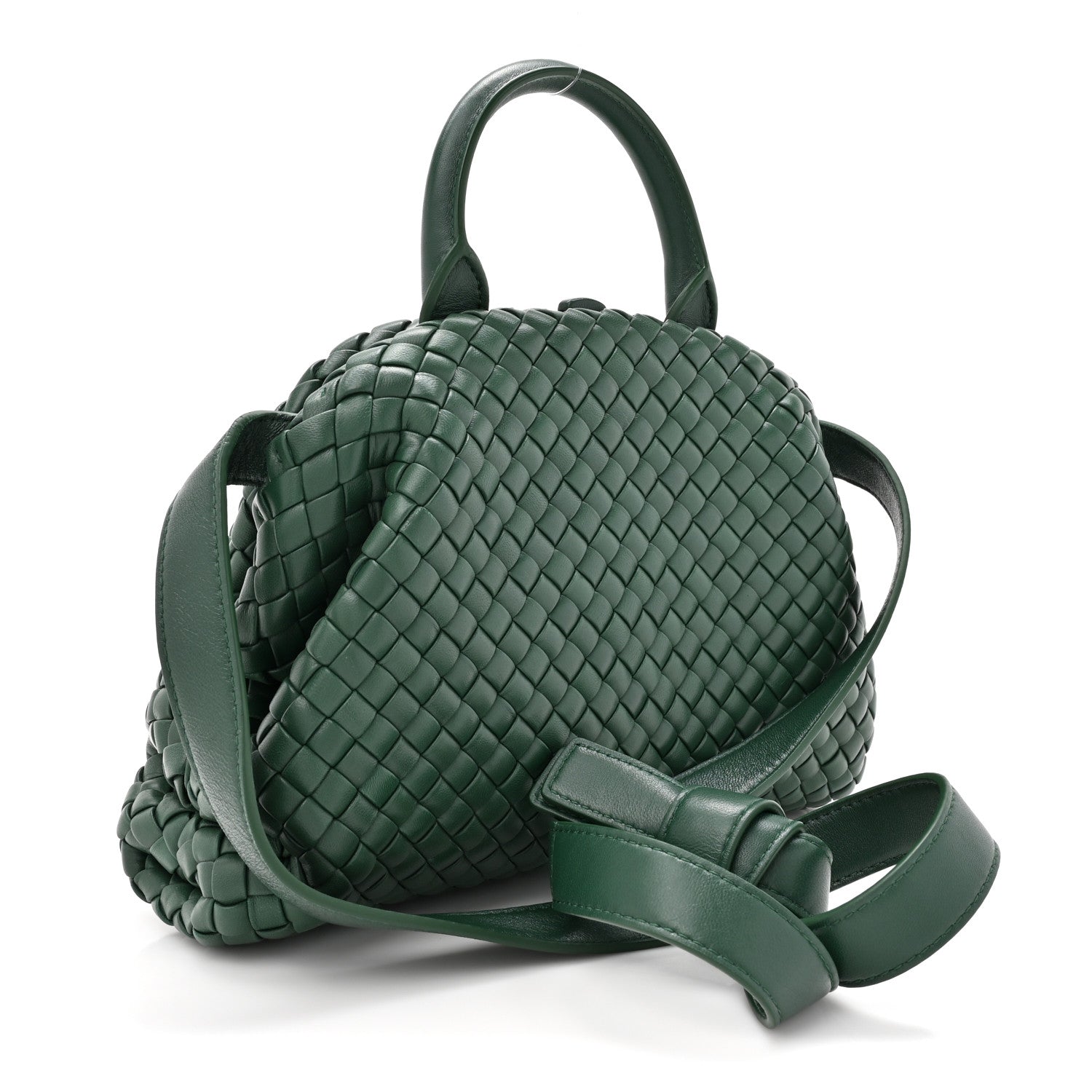 Bottega Veneta Nappa Intrecciato Small Padded The Handle Tote Raintree 3 of 9