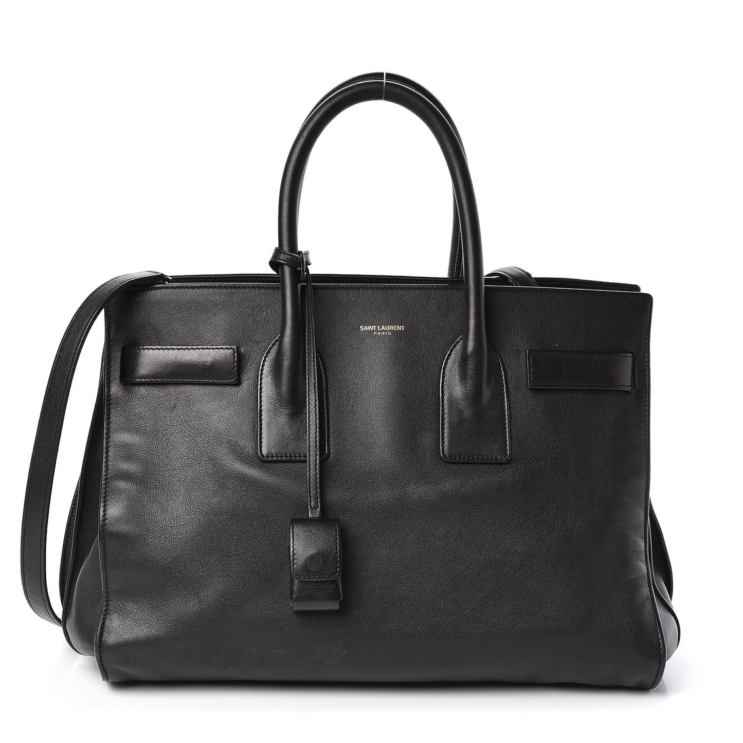 Calfskin Small Sac De Jour Black