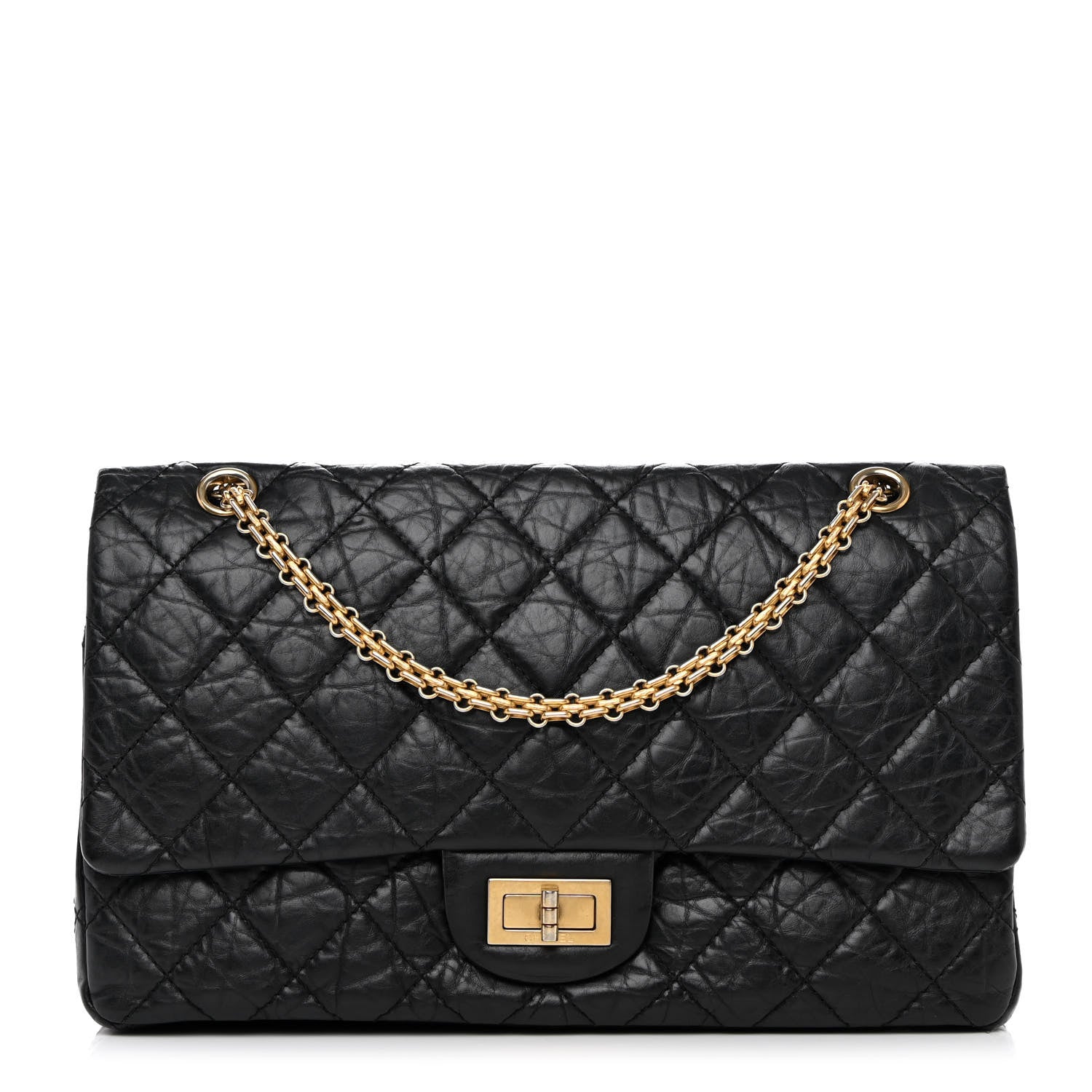 Chanel Aged Calfskin Quilted 2.55 Reissue 227 Flap Black 1 of 19