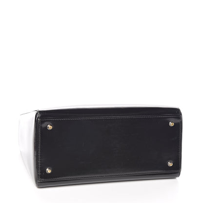 Christian Dior Patent Medium Lady Dior Black 4 of 12