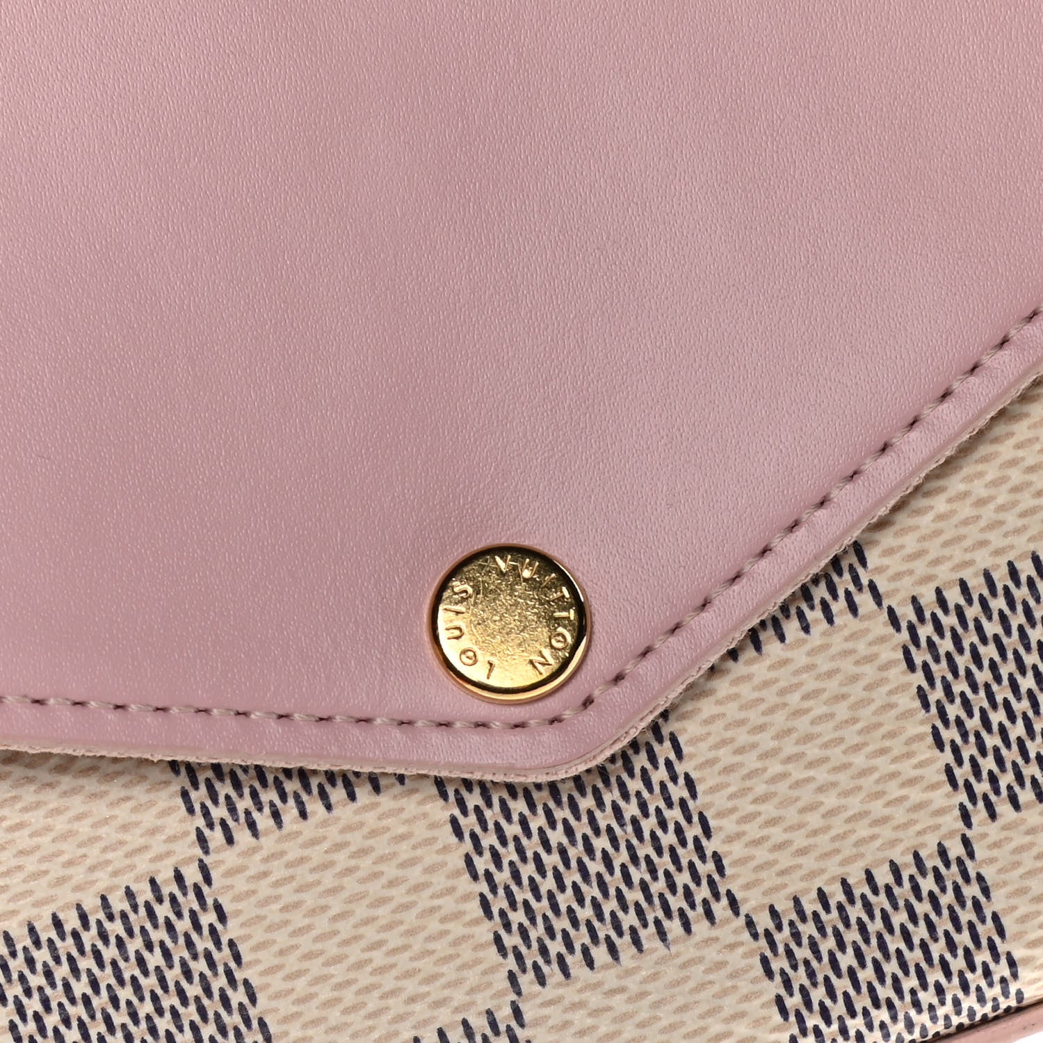 Louis Vuitton Damier Azur Calfskin Pochette Felicie Eau de Rose 10 of 10