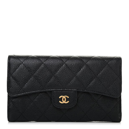 Chanel Caviar Quilted Medium Flap Wallet Black 1 of 4
