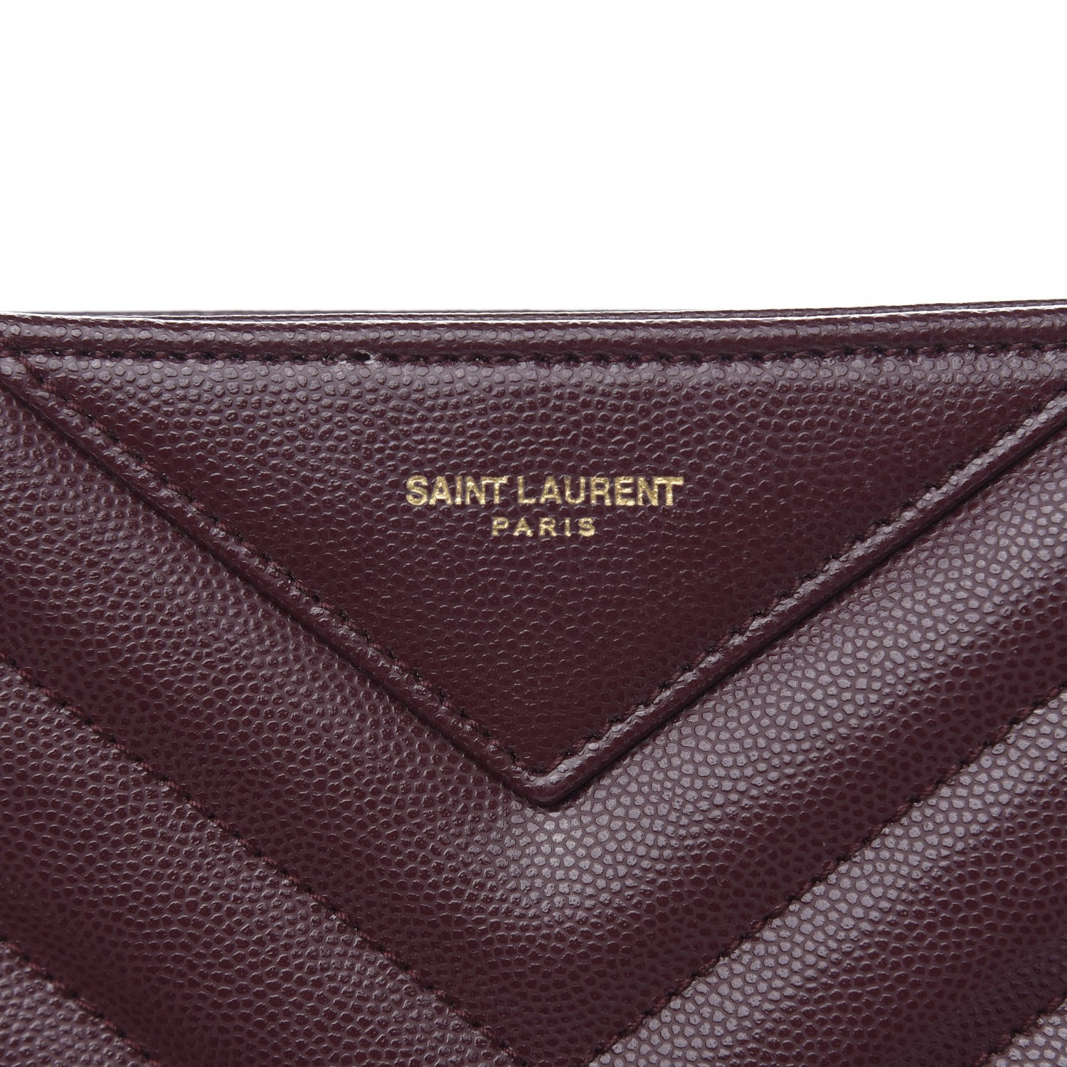 Saint Laurent Grain de Poudre Matelasse Chevron Small Tribeca Shopping Bag Rouge Legoin 9 of 9