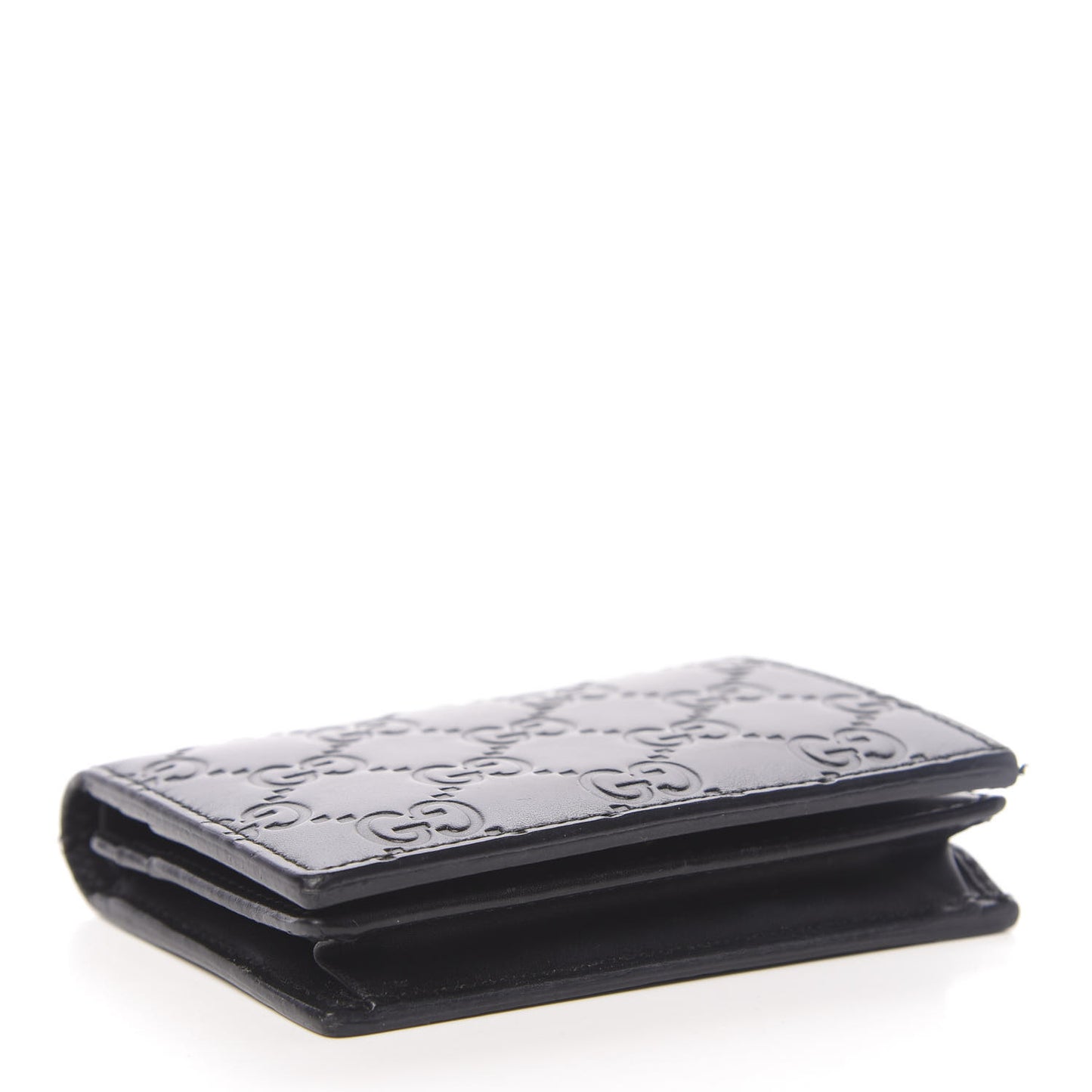 Guccissima Card Case Wallet Black