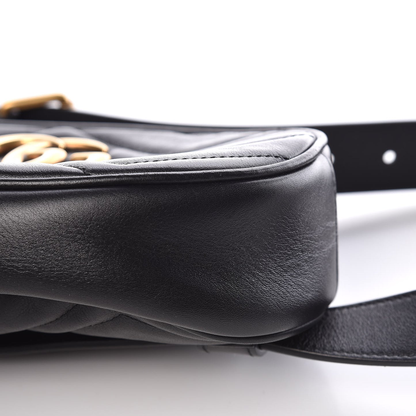 Calfskin Matelasse GG Marmont Belt Bag 95 38 Black