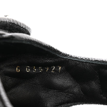 Chanel Grained Calfskin Velcro Dad Sandals 38 Black 6 of 9