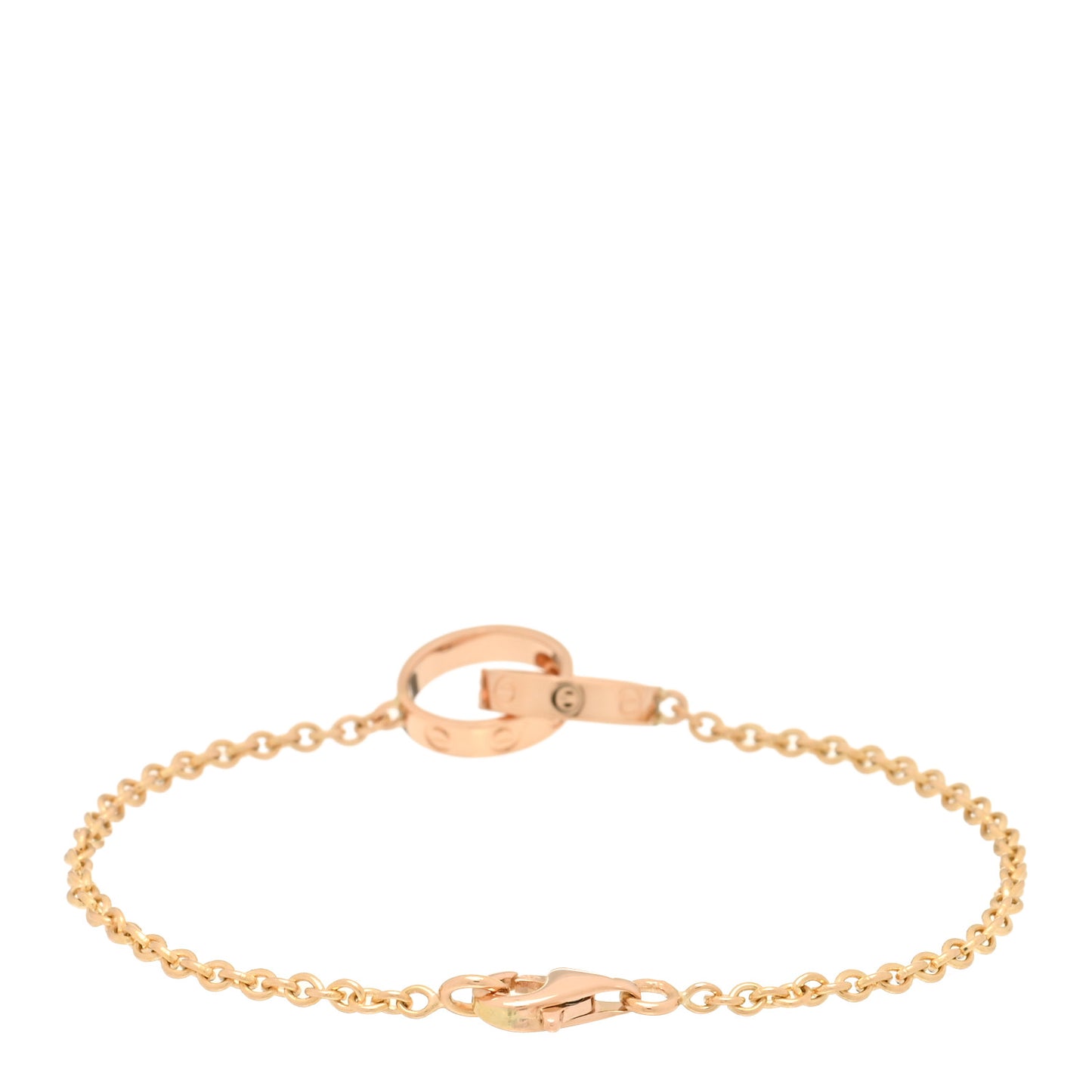 18K Pink Gold Interlocking LOVE Bracelet
