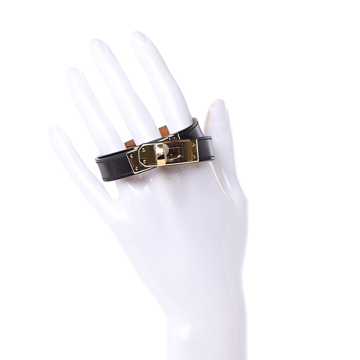 Hermes Box Kelly Double Tour Bracelet XS Black 2 of 8
