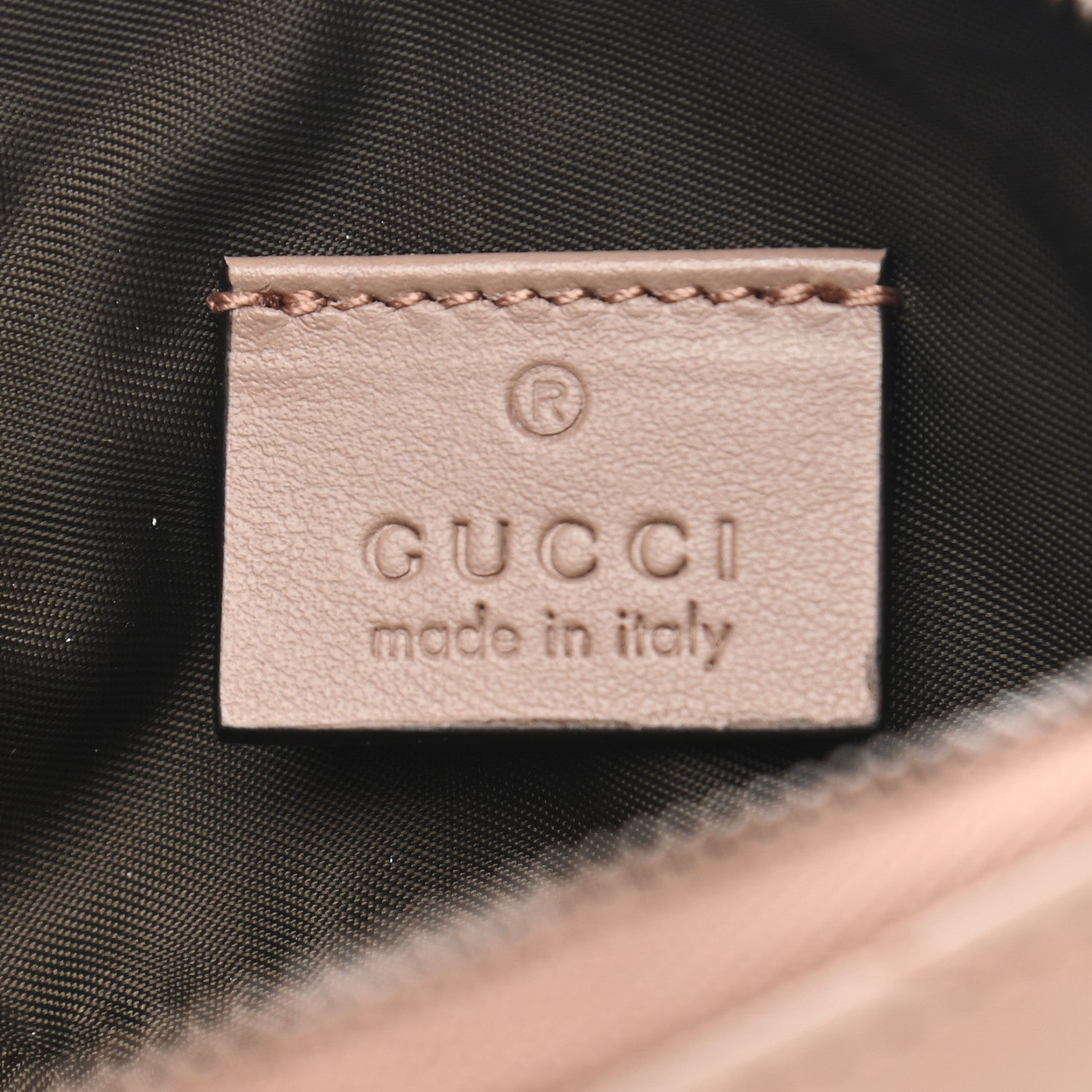 Gucci Calfskin Matelasse GG Marmont Key Pouch Porcelain Rose 6 of 8