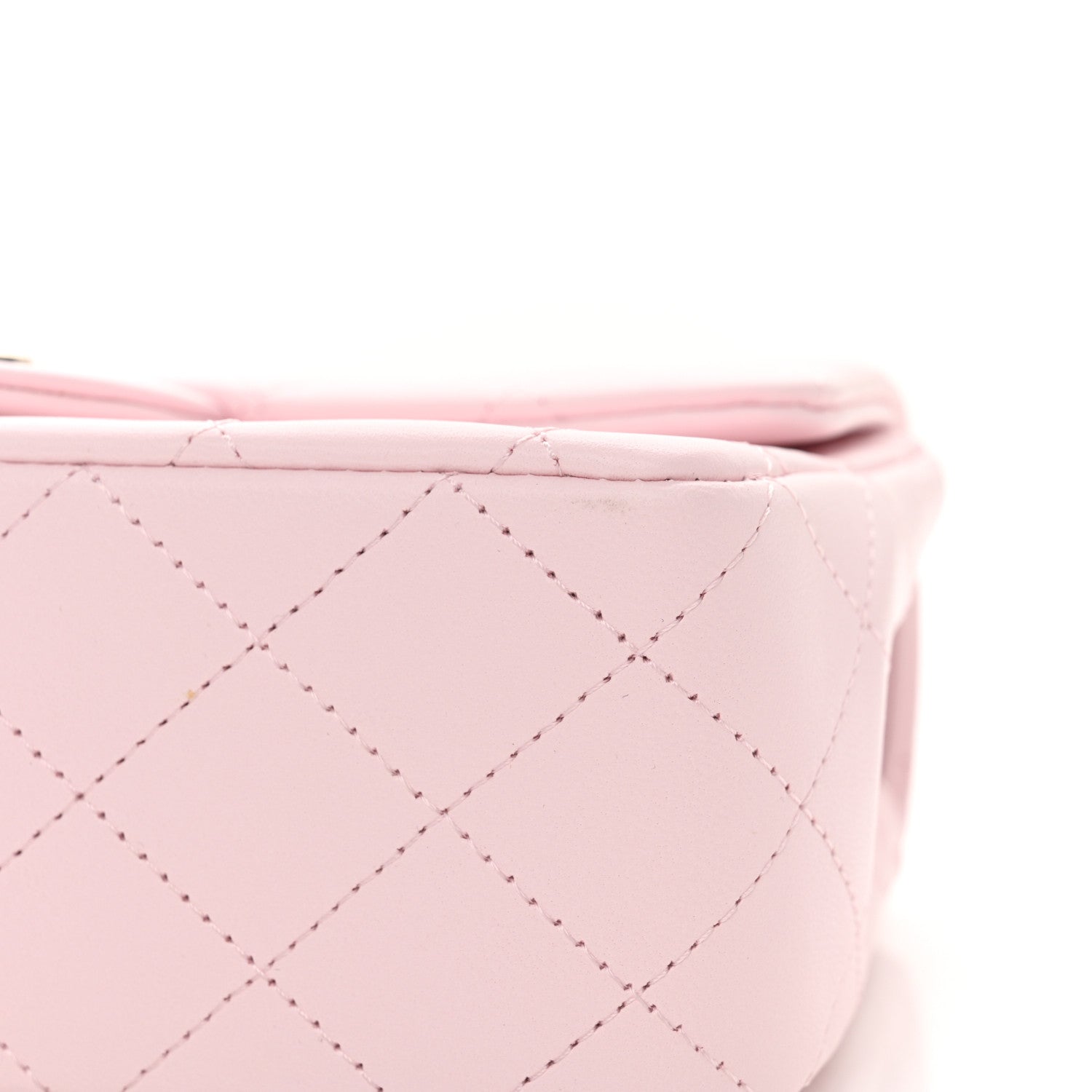 Chanel Lambskin Quilted Mini Top Handle Rectangular Flap Light Pink 11 of 12